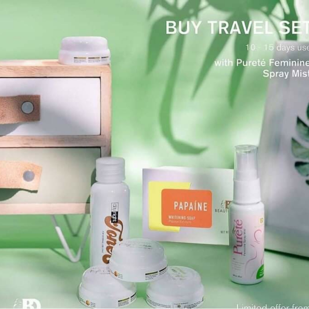 Beautéderm Travel Set with Free Pureté Feminine Sp